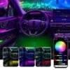 App Control Car Ambient RGB Led Light Strip Interior 20 in 1 Acrylic 64 Colors Light for Car Decoration Atmosphere Lamp