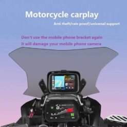 5 inch Monitor for Motorcycle with Wireless Apple Carplay Android Auto Portable Motorbike IPX7 Waterproof GPS