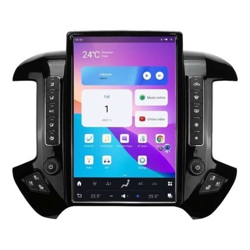Android Car Head Unit for Chevrolet Silverado GMC Sierra 2014-2019 Black