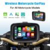 5 Inch Portable GPS Navigation for Motorcycle with Apple Carplay & Wireless Android Auto Waterproof IPX7