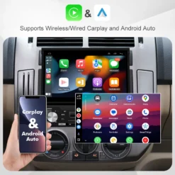 Alternative view of 1 Din Universal Car Stereo 7 Inch Retractable Android Car Head Unit