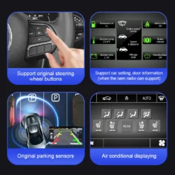 Alternative view of 13.1 Inch Android Car Head Unit for Jeep Renegade 2016-2021 With Wireless CarPlay & Android Auto
