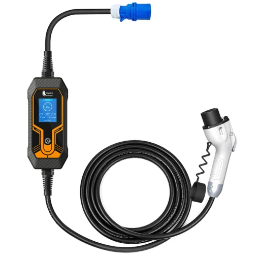 Portable EV Charger Wallbox GBT Cord 7KW 32A 5m Cable 1Phase EVSE Charging Box Charging Station for Electric Vehicle Car