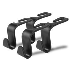 S-shape Car Headrest Hook 4pcspack Universal for Handbag Purse Coat Back Seat Organizer