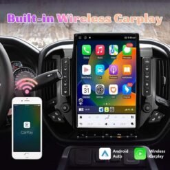Android Car Head Unit for Chevrolet Silverado GMC Sierra 2014-2019 T-style with Wireless CarPlay and Android Auto