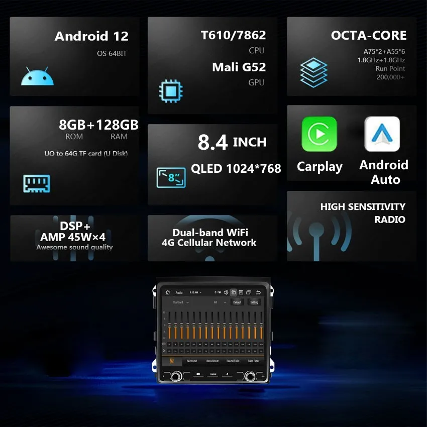 Android Car Head Unit for Porsche Cayenne II 2011-2017