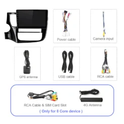 Android Car Stereo for Mitsubishi Outlander 3 2012-2018 Multimedia Navi GPS