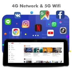 Car Stereo for Toyota Sienna 2021-2023 with Wireless CarPlay & Android Auto