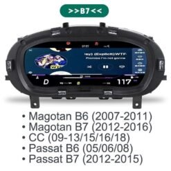 Digital LCD Cluster for VW Passat B6 B7 Golf 6 Golf 7 Tiguan CC