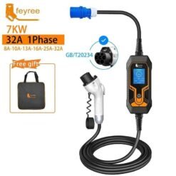 Alternative view of Portable EV Charger Wallbox GB/T Cord 7KW 32A 5m Cable 1Phase EVSE Charging Box Charging Station for Electric Vehicle Car