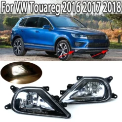 Halogen Fog Lamp Assembly for VW Touareg 2016 2017 2018 Front Auto Bumper Fog Light 7P6941699G 7P6941700G