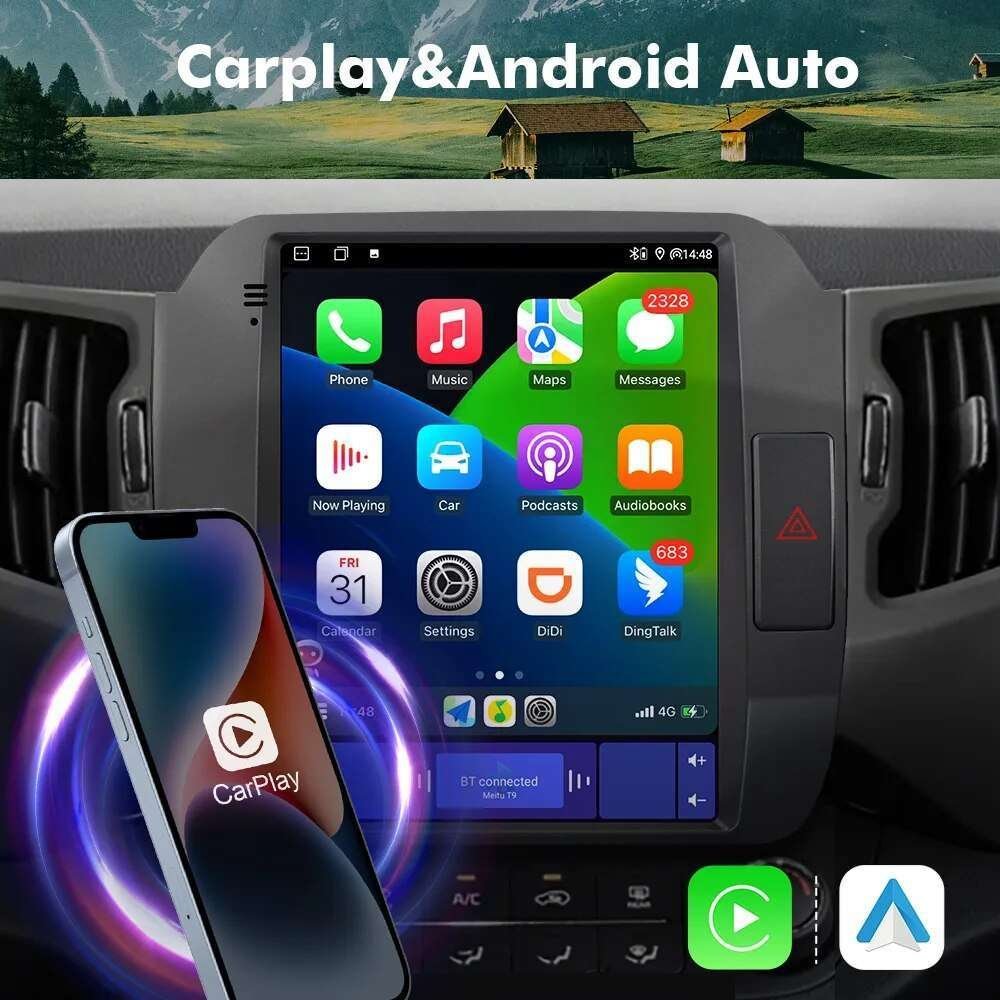 T-Style Android Car Head Unit for Kia Sportage 2010-2016 Vertical Radio