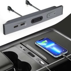 USB Hub for Tesla Model 3 Model Y 2021 2022 2023 Fast Charging USB ports