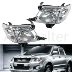 Vehicle Headlight Assembly for Toyota Hilux 2012-2015 Chrome Inner Headlamp