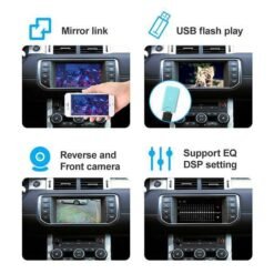 Wireless Carplay Android Auto Box for Jaguar XE XF Range Rover Evoque Discovery 4
