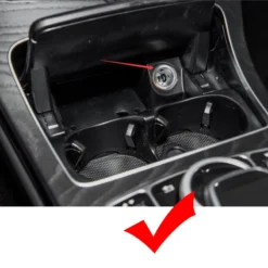 Wireless Charger 10W QI Phone Charger Charging Case for Mercedes Benz W205 AMG C43 C63 AMG GLC43 GLC63 X253 C Class GLC