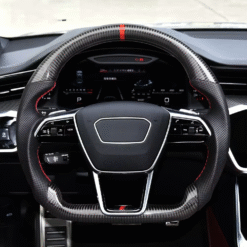 Custom Steering Wheel for Audi S6 S7 S8 A7 RS6 RS7 RSQ7 RSQ8 2019-2024