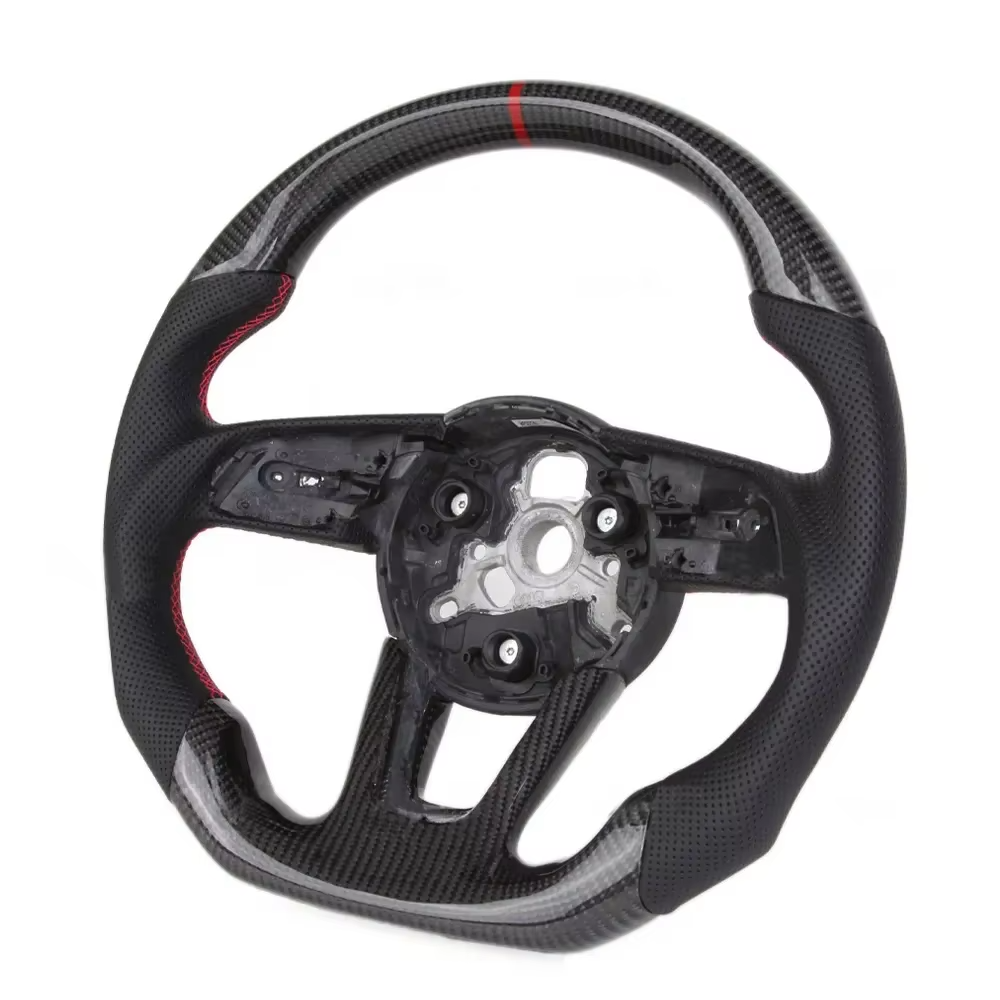 Customized Carbon Fiber Steering Wheel for Audi A3 A4 A5 2019+