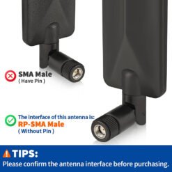 Alternative view of 4G LTE Trail Camera Antenna 9dBi RP-SMA Male (2-Pack) – Compatible with Spypoint, Stealth Cam, Tactacam, Cuddeback, Routers & Security Cameras