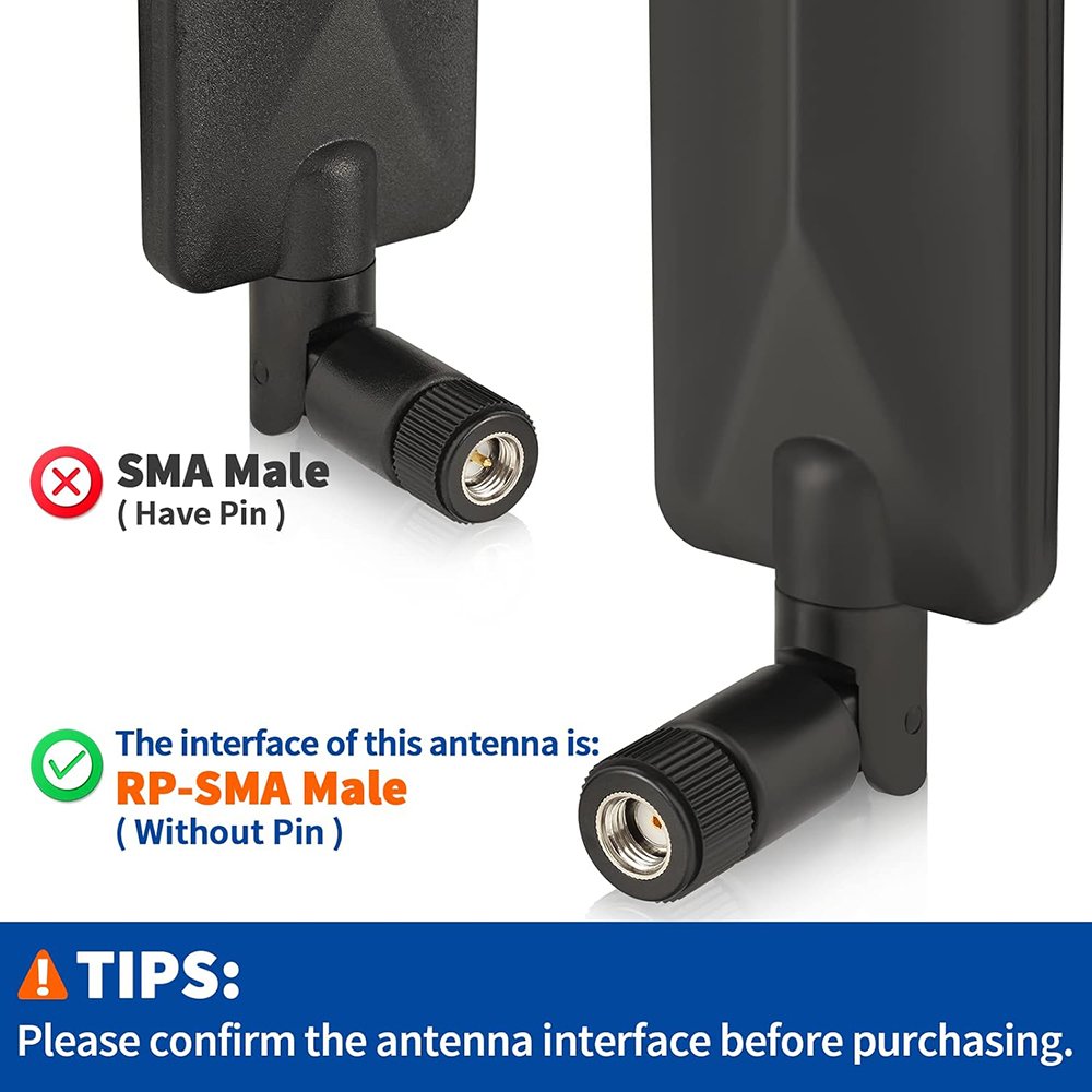 4G LTE Trail Camera Antenna 9dBi RP-SMA Male (2-Pack) – Compatible with Spypoint, Stealth Cam, Tactacam, Cuddeback, Routers & Security Cameras