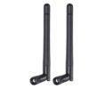 Dual Band WiFi Antenna 2.4GHz/5GHz RP-SMA Male 3dBi MIMO (2-Pack) for Routers, USB Adapters, IP Cameras & Wireless Security Systems