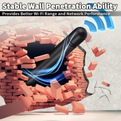 Dual Band WiFi Antenna 2.4GHz/5GHz RP-SMA Male 3dBi MIMO (2-Pack) for Routers, USB Adapters, IP Cameras & Wireless Security Systems