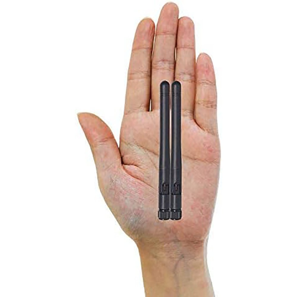 Dual Band WiFi Antenna 2.4GHz/5GHz RP-SMA Male 3dBi MIMO (2-Pack) for Routers, USB Adapters, IP Cameras & Wireless Security Systems