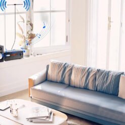 FM Radio Dipole Antenna for Stereo Receiver – Compatible with Pioneer, Onkyo, Yamaha, Marantz, Bose Wave & Home Theater Systems