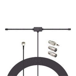 FM Radio Dipole Antenna for Stereo Receiver – Compatible with Pioneer, Onkyo, Yamaha, Marantz, Bose Wave & Home Theater Systems