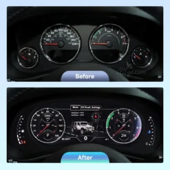 Alternative view of Digital LCD Cluster for Jeep Wrangler 2007-2023 Linux Virtual SpeedOmeter