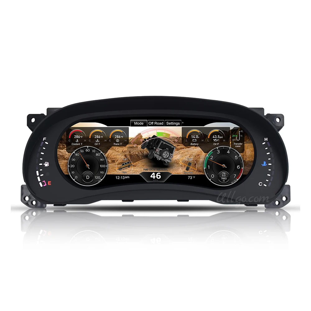 Digital LCD Cluster for Jeep Wrangler 2007-2023 Linux Virtual SpeedOmeter