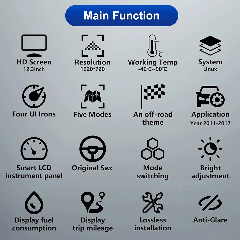 Digital LCD Cluster for Jeep Wrangler 2007-2023 Linux Virtual SpeedOmeter - Image 5