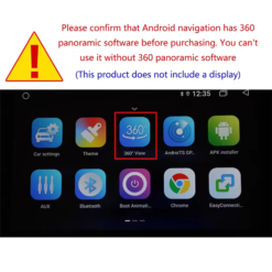 360° Panoramic Cameras Surround View for Aftermarket Android Radio 2
