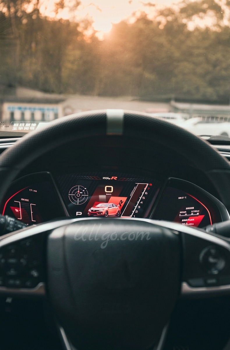 Painel Digital para Honda Civic 2016-2021 10ª Geração Civic FK7 FK8 Type R Virtual Cockpit 14