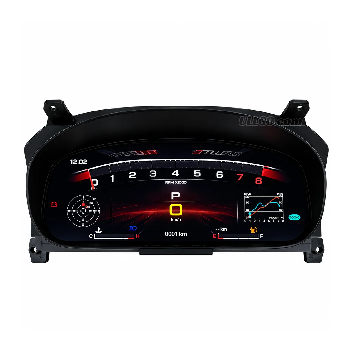 Grupo digital para Honda Civic 6.ª generación EK / EJ / EM 1996-2000 Cabina virtual velocímetro LCD 2