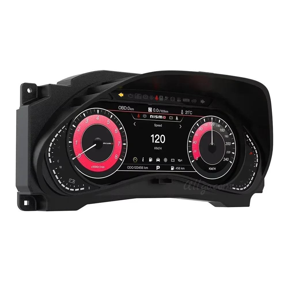 Digitales LCD-Kombiinstrument für Nissan Patrol Y62 Armada/ Infiniti QX80 QX56 2010-2020 Virtueller Tachometer 6