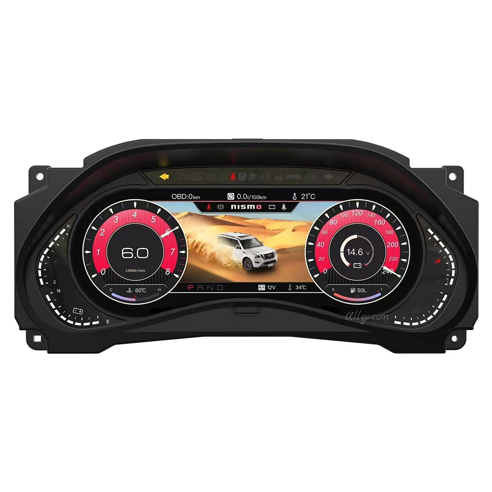 Digital LCD Cluster for Nissan Patrol Y62 Armada/ Infiniti QX80 QX56 2010-2020 Virtual Speedometer