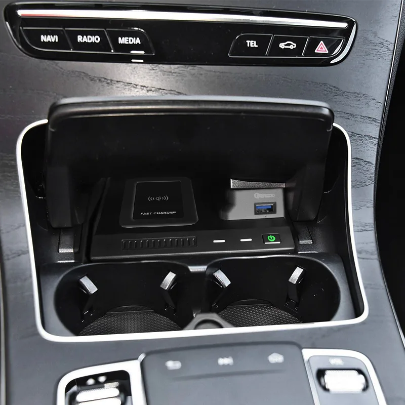 Wireless Charger For Mercedes Benz W205 C43 C63 AMG GLC43 GLC63 X253 C /GLC-Class - Image 4