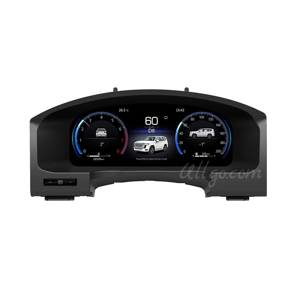 Combiné numérique pour Toyota LC200 2007-2020 | Tableau de bord LCD avec CarPlay 6