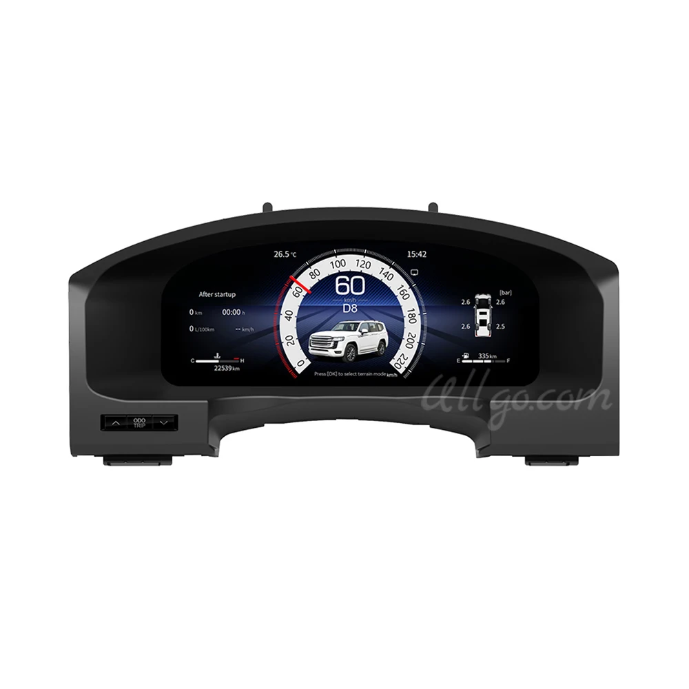 Combiné numérique pour Toyota LC200 2007-2020 | Tableau de bord LCD avec CarPlay 5