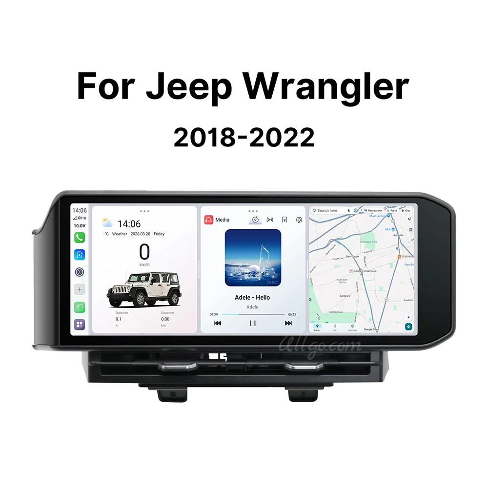 Android Car Stereo Upgrade for Jeep Wrangler 2018-2022