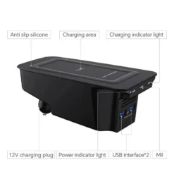 Chargeur sans fil pour console centrale Volvo | Modèles 2018-2021 2