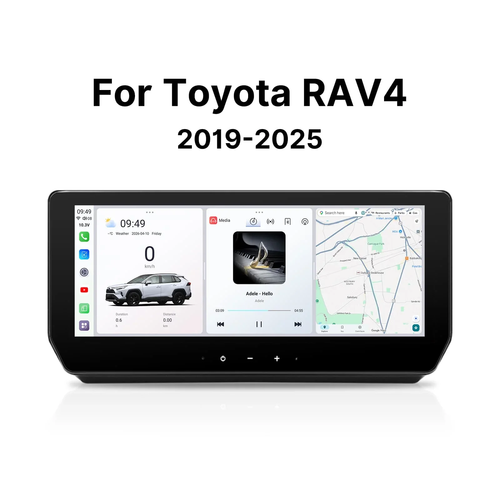 12.3" Android Screen Upgrade for Toyota RAV4 XA50 2019-2025