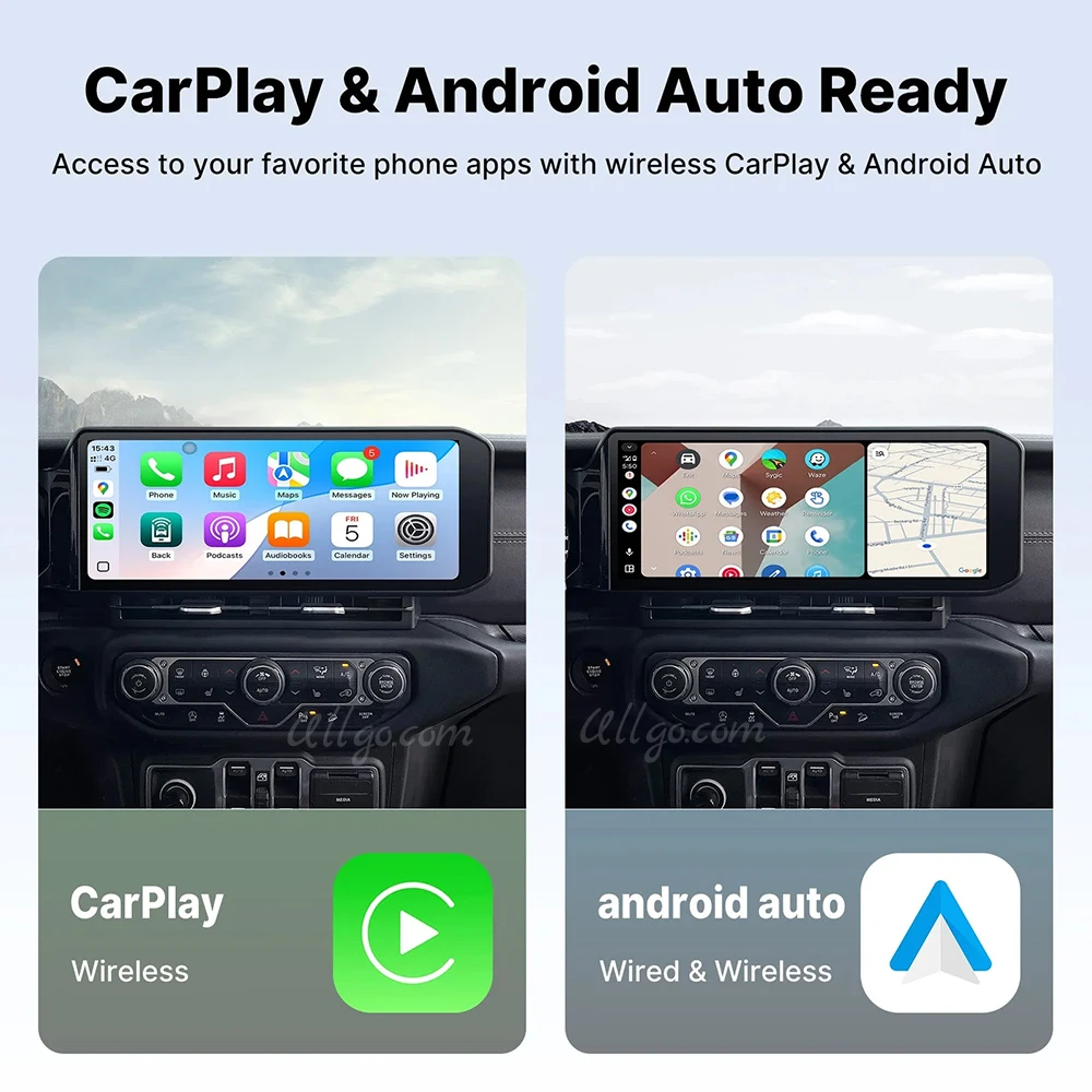 Android Car Stereo Upgrade for Jeep Wrangler 2018-2022 - Image 2