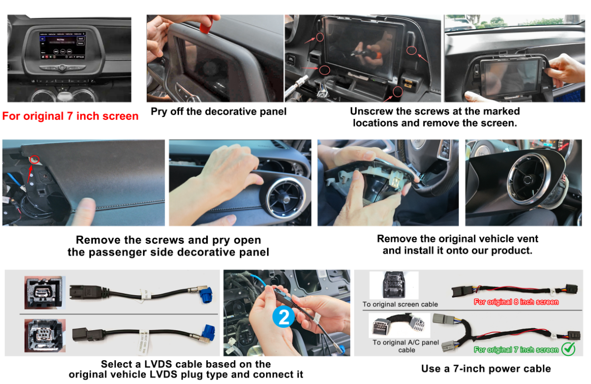 unidade principal android para chevrolet camaro (2016-2024) | kit carplay sem fio