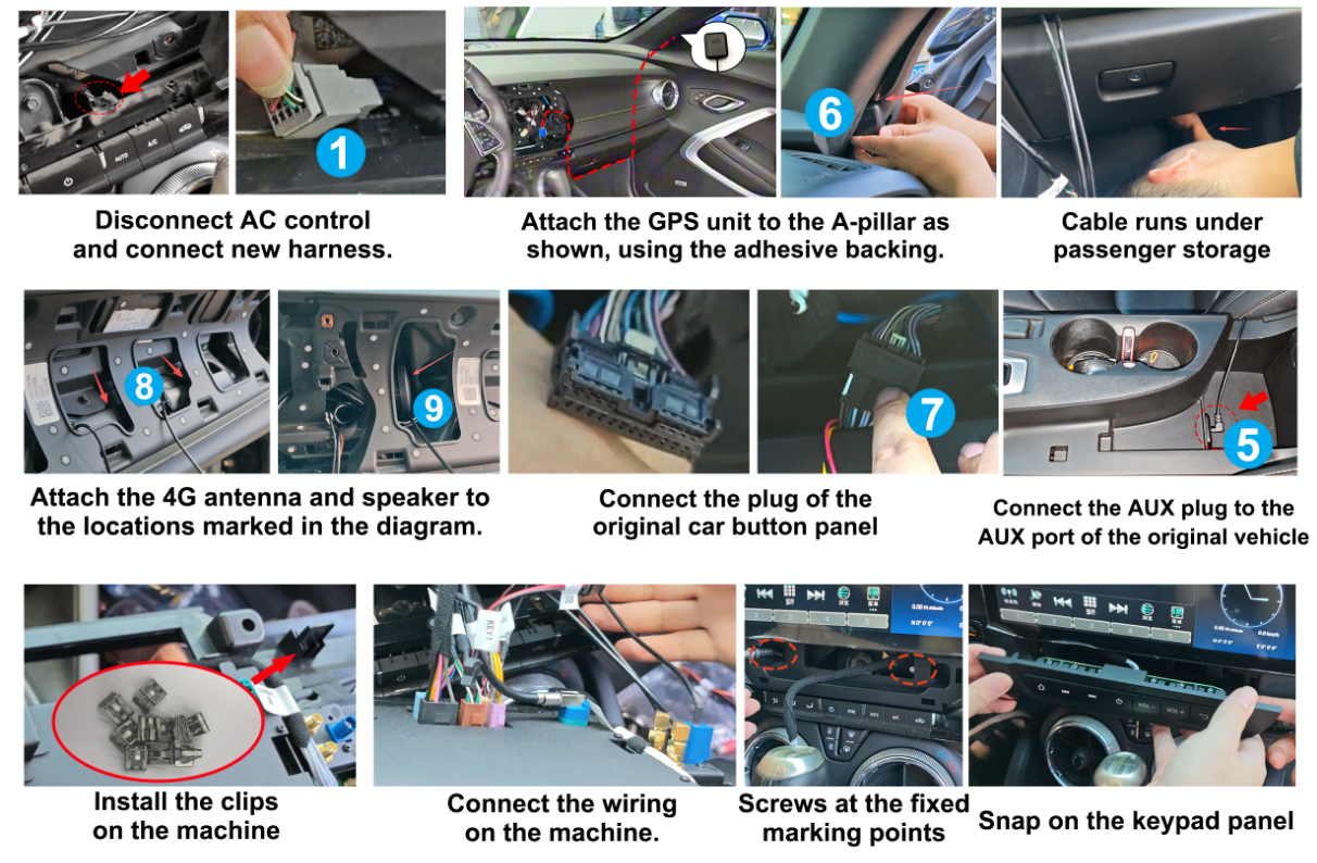 unidade principal android para chevrolet camaro (2016-2024) | kit carplay sem fio